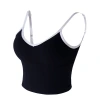 A seven-color card seamless color-blocking halter top with a beautiful back, seamless outer wear, sexy and gathering women's strapless underwear Item Picture